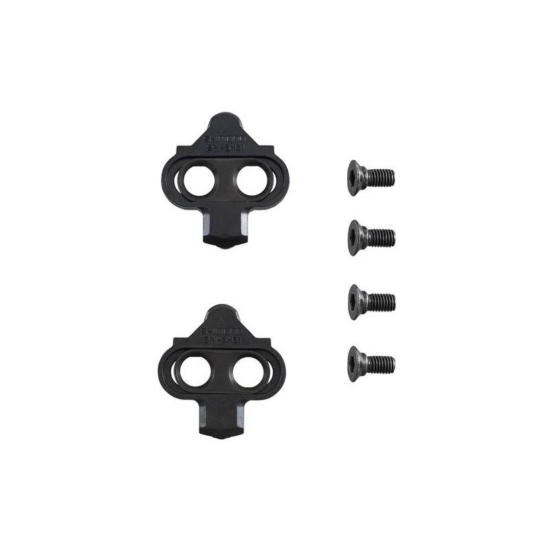 ENSEMBLE DE CALES SHIMANO SM-SH51 SPD 0º NOIRES