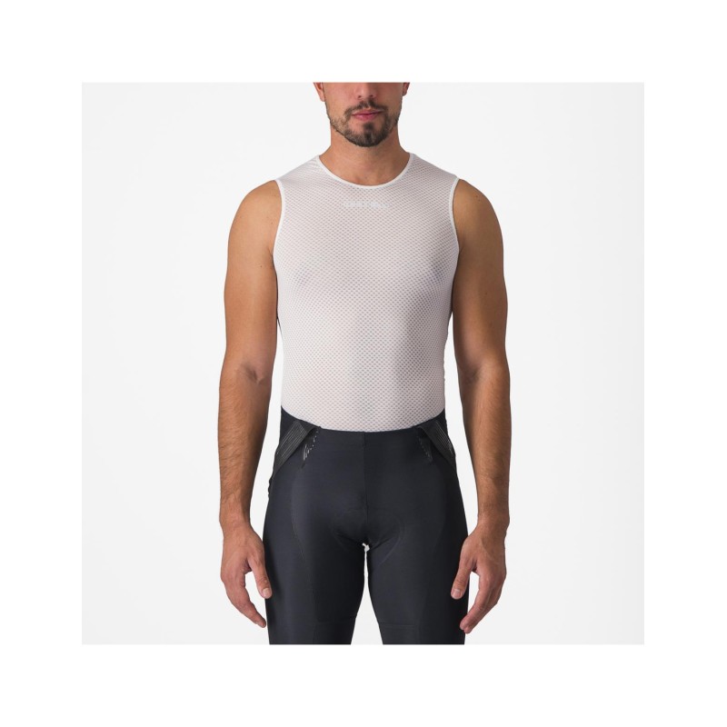 Maillot de Corps Sans Manches Castelli Pro Mesh 2.0 Blanc