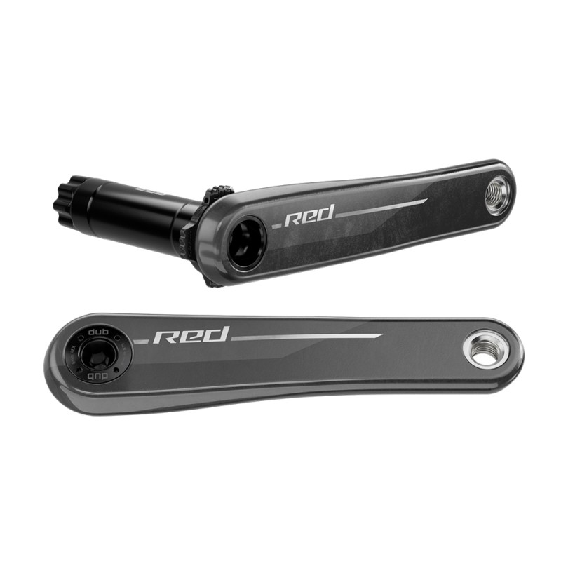 JEU DE MANIVELLES SRAM RED E1 DUB 170mm CARBONE NOIR