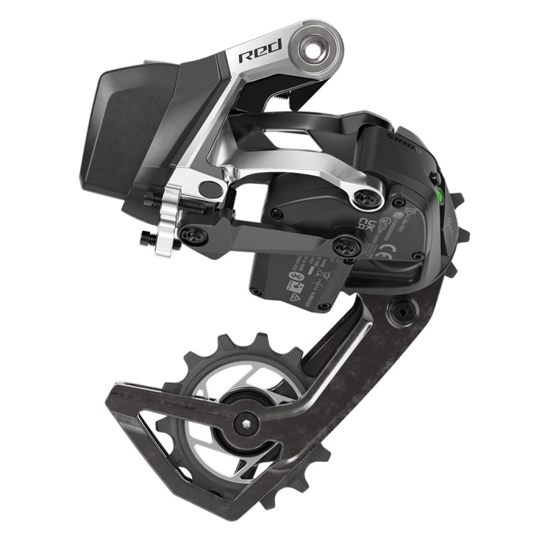 MANETTE SRAM RED AXS 12V 36D CARBONE NOIR/ARGENT