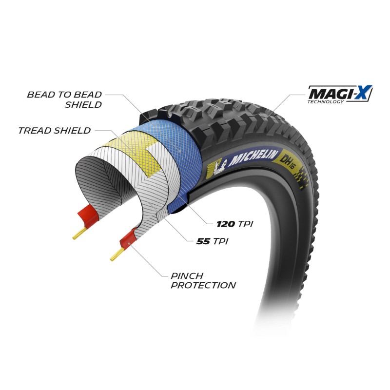 CUB.MICHELIN DH 16 TRL 29x2.40 RACING LINE PLEG.NE