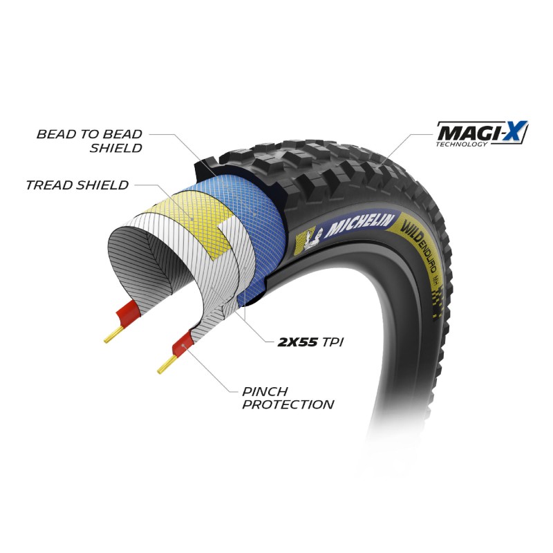 CUB.MICHELIN WILD ENDURO MH 27.5x2.50 RACING PL.NE