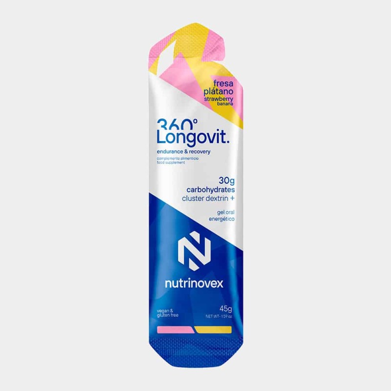 Nutrinovex Longovit 360 Gel Fraise/Banane 45g