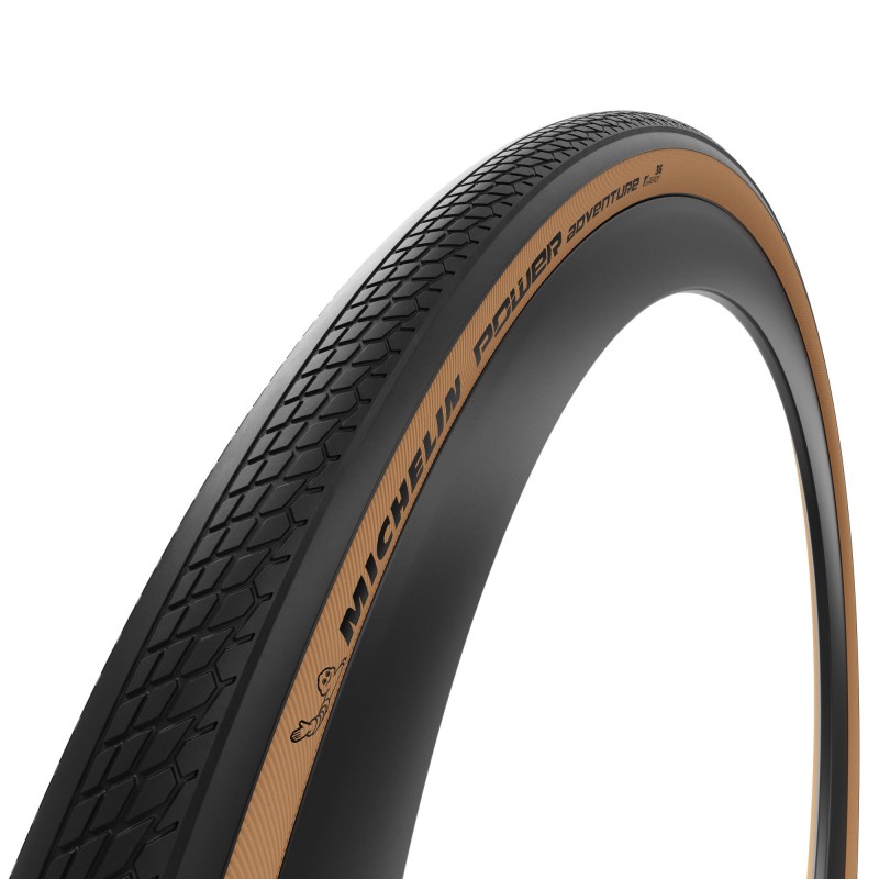 HOUSSE PLIANTE MICHELIN POWER ADVENTURE 650Bx48 COMPETITION LINE NOIR/MARRON 48-585