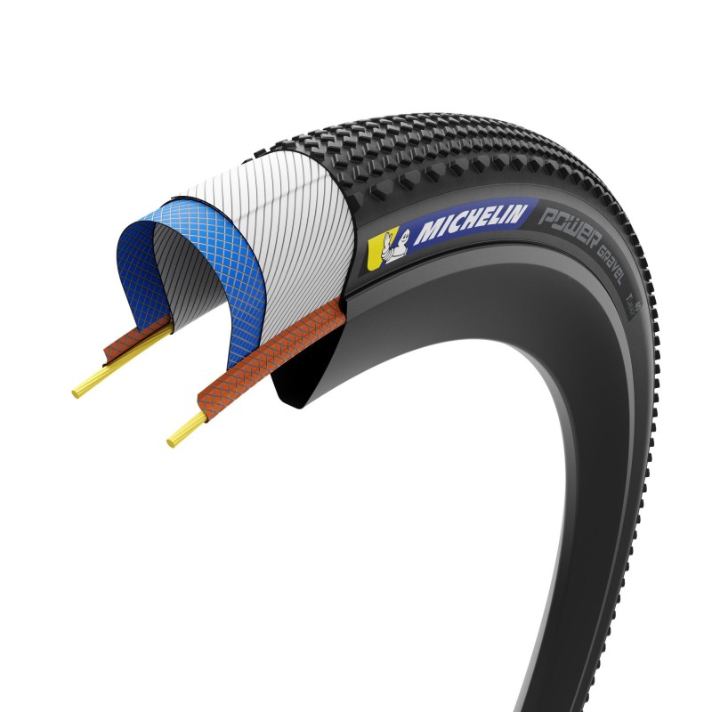 PNEU PLIABLE MICHELIN POWER GRAVEL 650Bx50 COMPETITION LINE NOIR 50-584