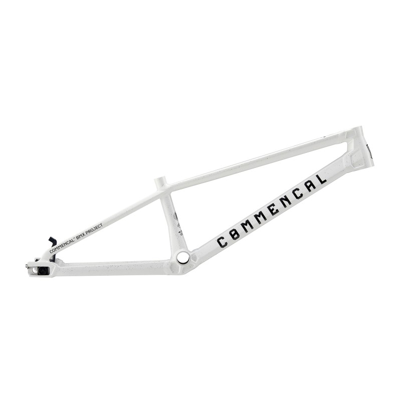 CADRE COMMENCAL BMX V1 BLANC PAILLETÉ