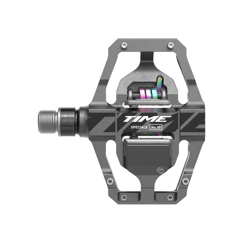 PÉDALE TIME SPECIALE 10 LARGE ENDURO/DH - GRIS FONCÉ