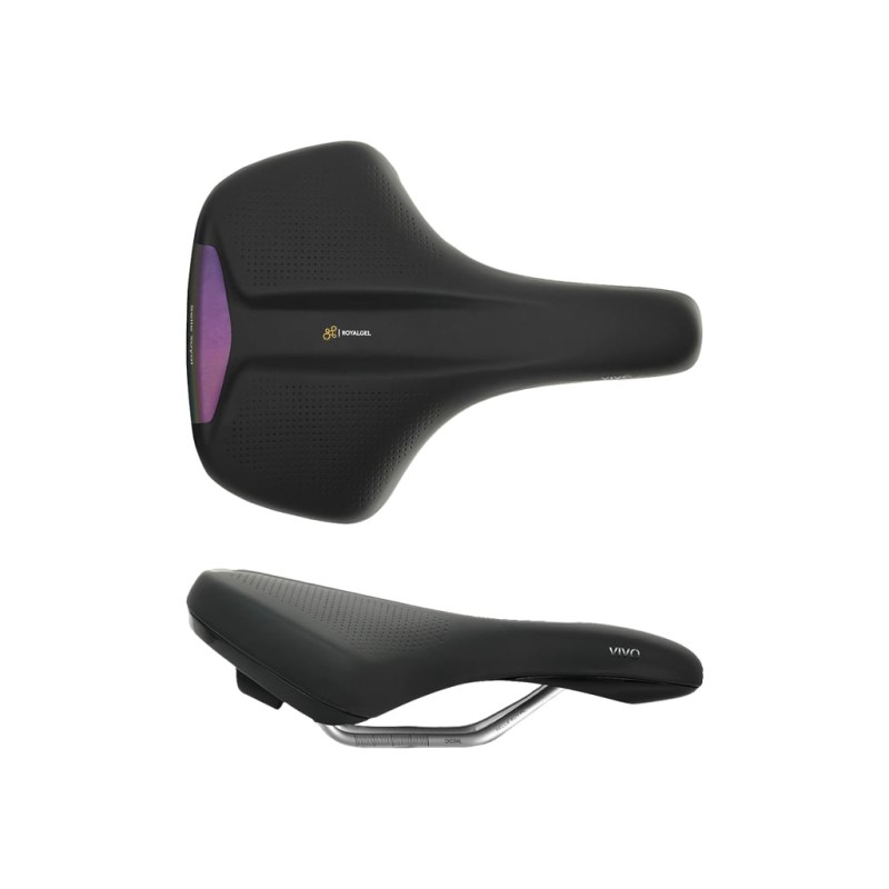 SELLE ROYAL VIVO REFLECTIVE ROYALGEL RELAXED SELLE UNISEXE NOIRE