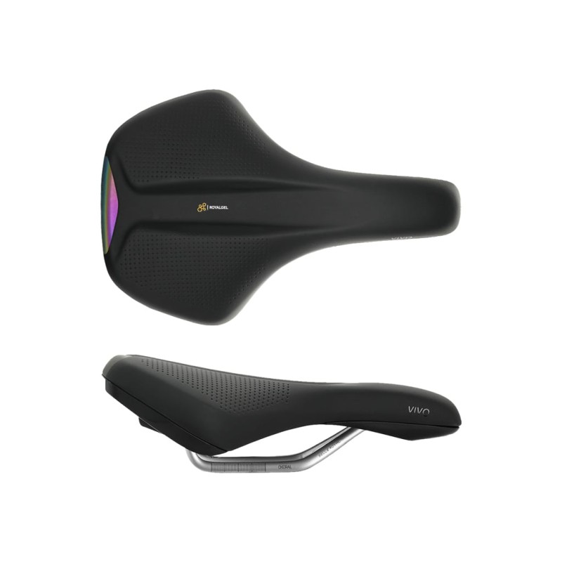 SELLE ROYAL VIVO REFLECTIVE ROYALGEL MODERATE UNISEXE SELLE NOIRE