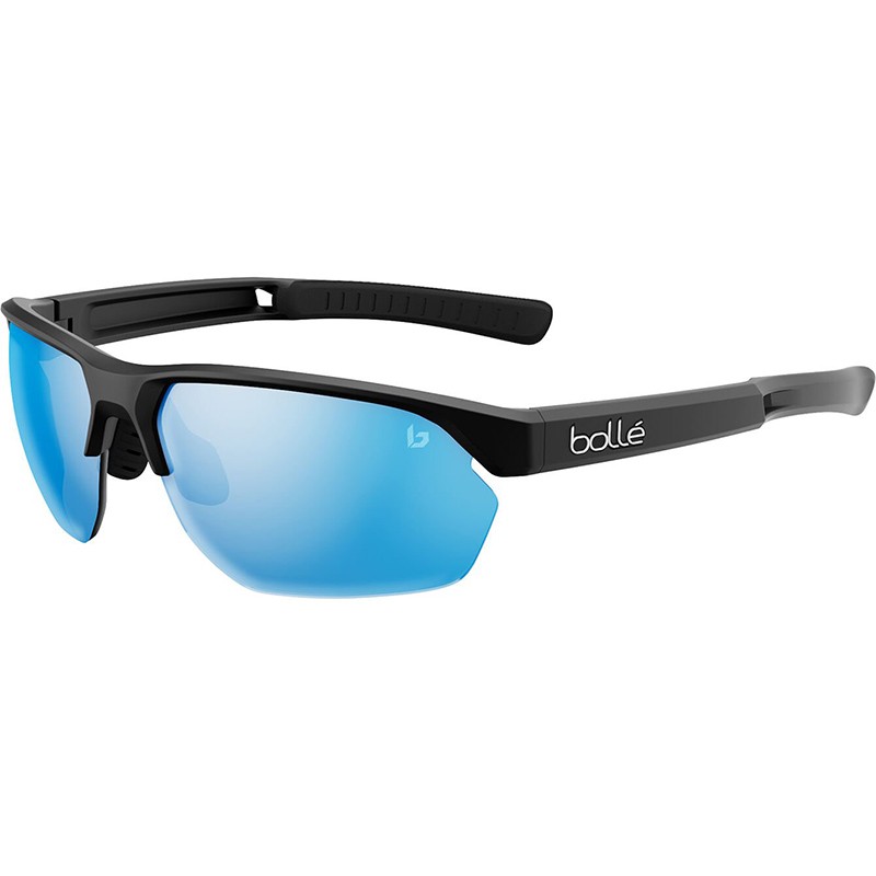 LUNETTES BOLLE VICTUS NOIR MAT VOLT+ BLEU OFFSH.POL