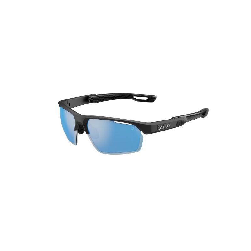 LUNETTES BOLLE VICTUS PRO NOIR MAT POLAR BLEU CIEL