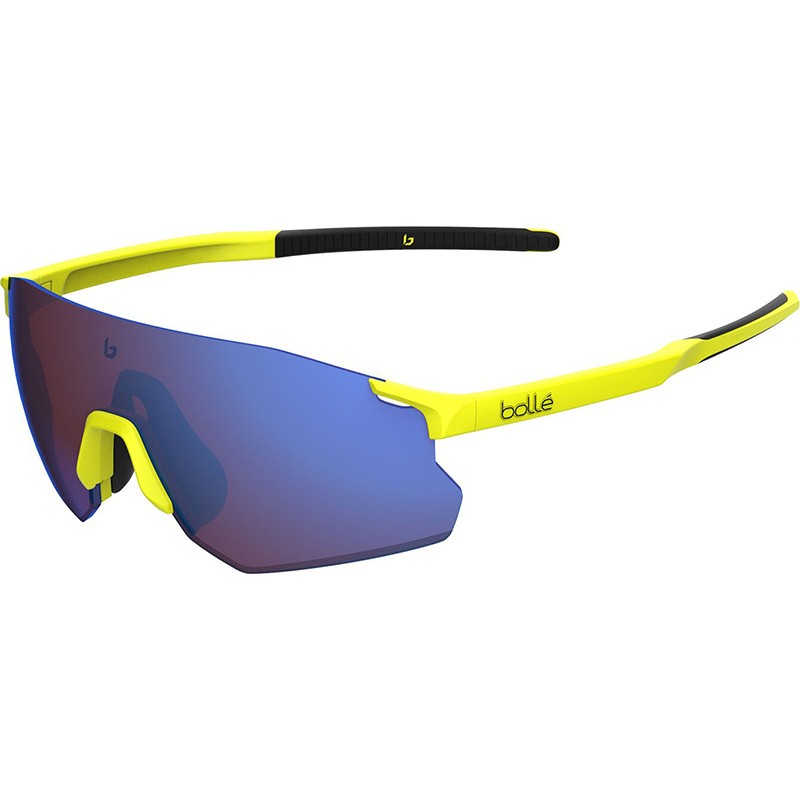 LUNETTES BOLLE ICARUS MAT FLUOR JAUNE MARRON BLEU VERRE