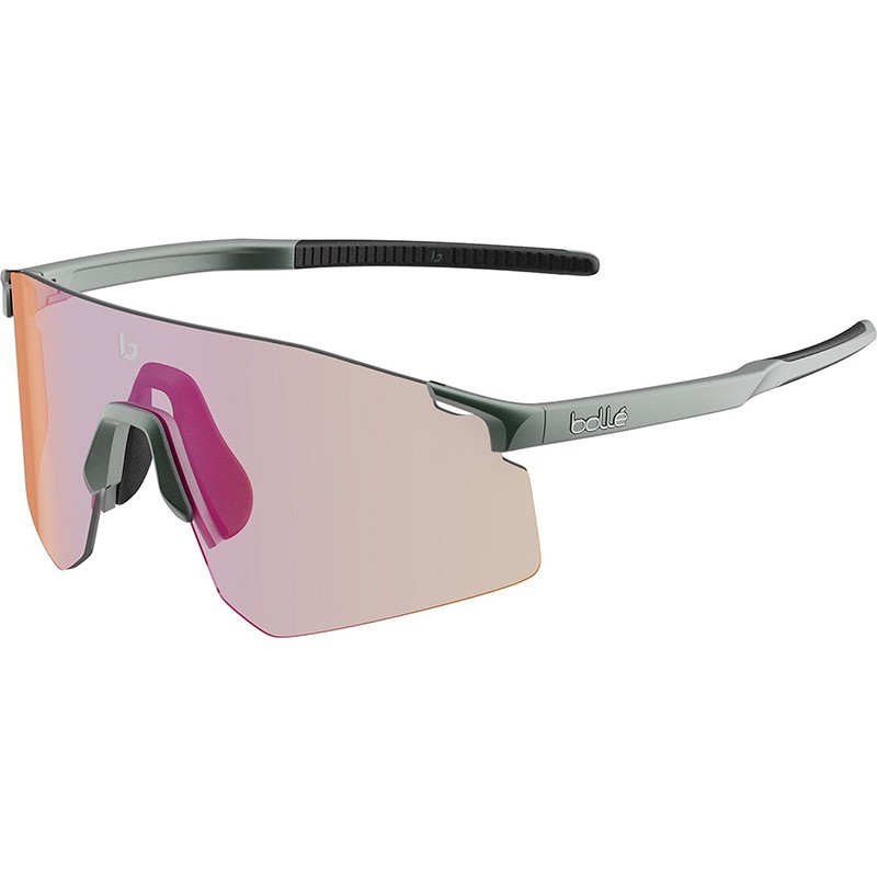 LUNETTES BOLLE C-ICARUS VERT MINERALE RUBIS CLAIR