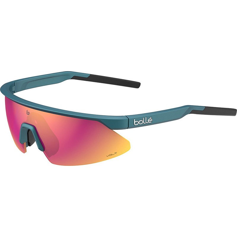 LUNETTES BOLLE MICRO EDGE CREATOR LENTILLES VOLT RUBIS BLEU MÉTALLISÉ