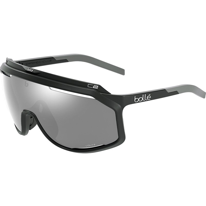 LUNETTES BOLLE CHRONOSHIELD NOIR MAT VOLT+ LENTILLE BLANC FROID POLARISÉES