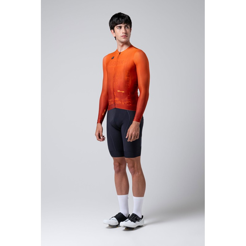 MAILLOT MANCHES LONGUES UNISEXE CX PRO 3.0 ORANGE BRÛLÉ