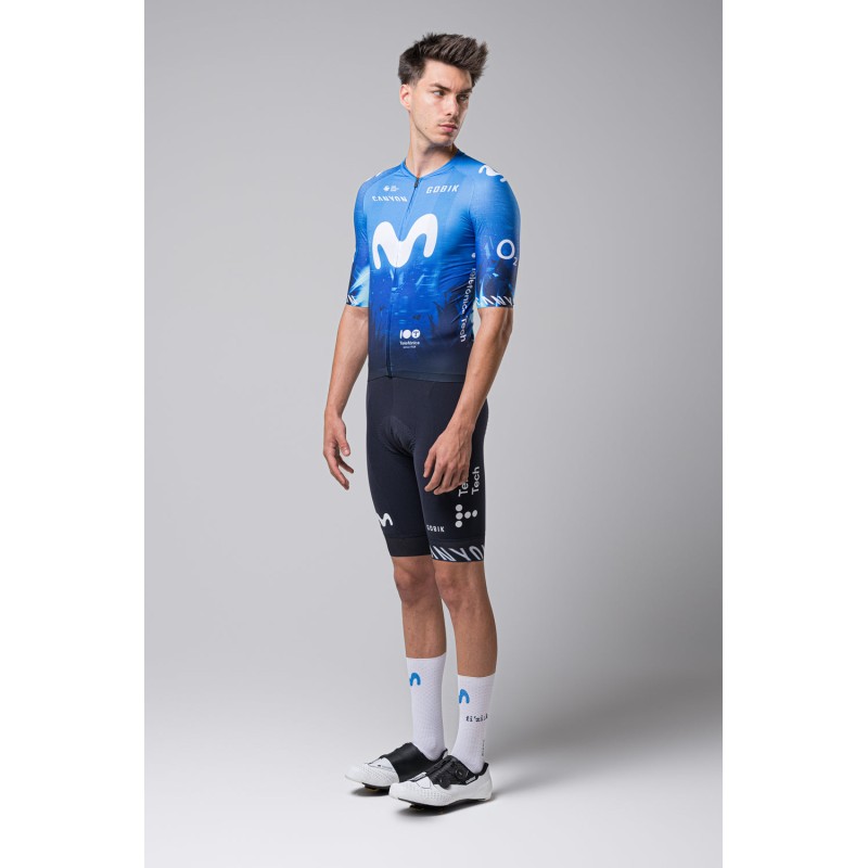 MAILLOT MANCHES COURTES GOBIK INFINITY HOMME MOVISTAR TEAM 24