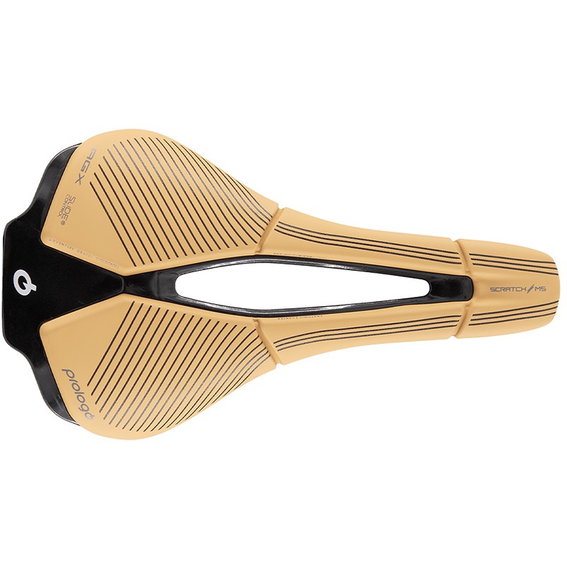 SELLE PROLOGO SCRATCH M5 PAS AGX TIROX 140 AVEC COMMANDE COULISSANTE BEIGE/NOIR