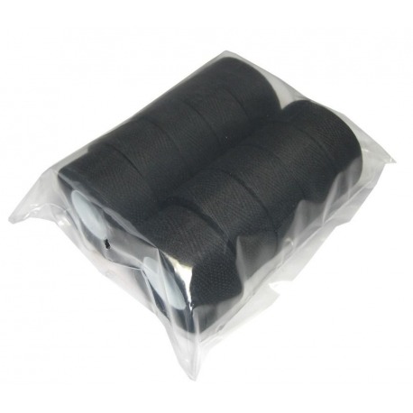 Ruban de guidon textile Tressorex noir, sachet plastique de 10 unités