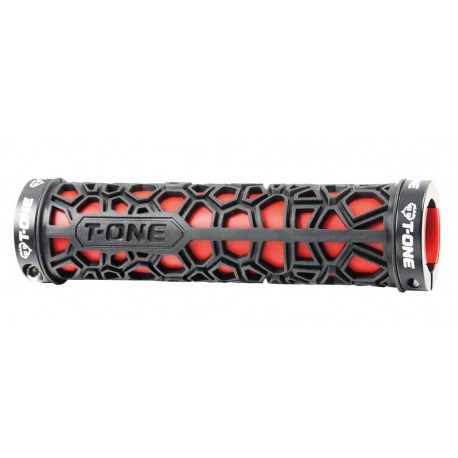 Puños T-One H2O rojo con 2 tornillos de seguridad