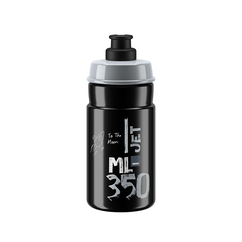 BOUTEILLE ELITE JET NOIR/LOGO GRIS 350 ml