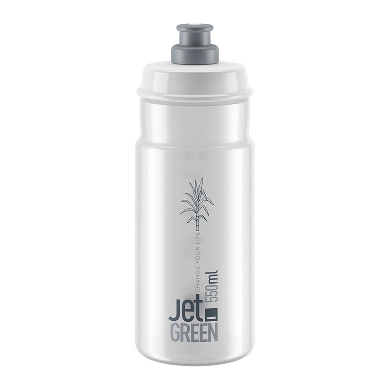 BOUTEILLE TRANSPARENTE VERT JET ELITE/LOGO GRIS 550