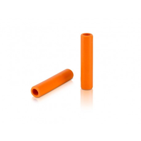 XLC Puños Silikon GR-S31 130mm, naranja, 100% silicona