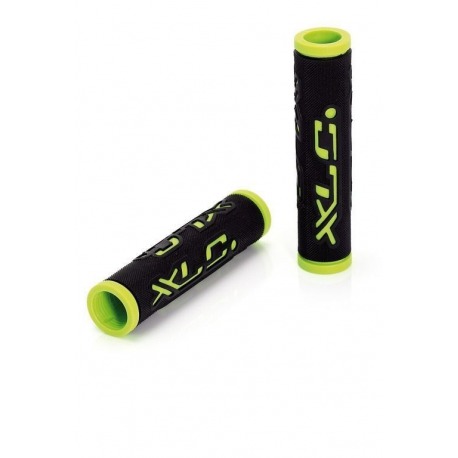 XLC Bar Grips 'Dual Colour' noir/vert 125 mm