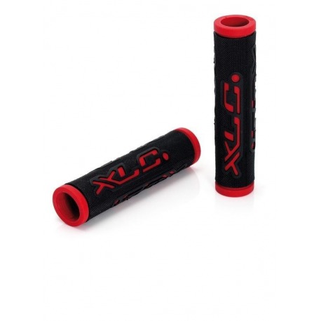 XLC Bar Grips 'Dual Colour' noir/rouge 125 mm