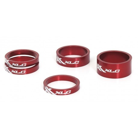 Jeu de direction XLC A-Head AS-A02 3 x 5, 1 x 10, 1 x 15, 1 1/8" rouge