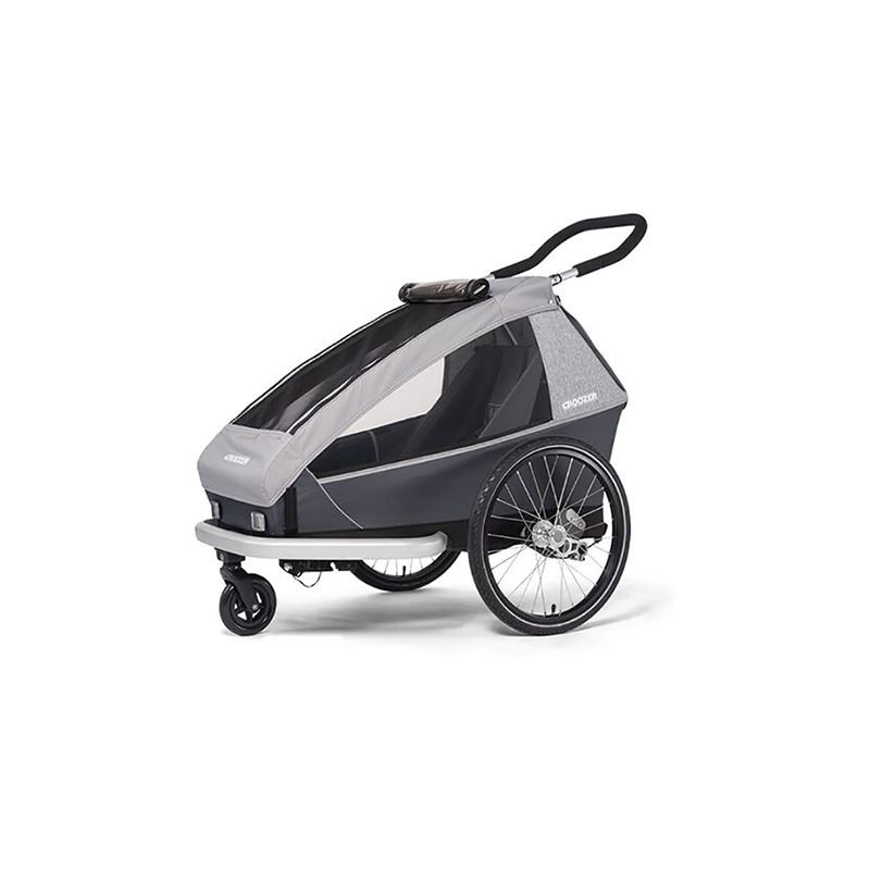 Remolque para niños Croozer (E) 2020 Kid Keeke 1,st.gris,AirPad monoplaza