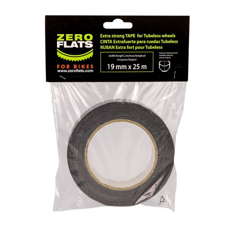 RUBAN ADHÉSIF POUR JANTES TUBELESS ZEROFLATS TECHNICAL 19mm 25M