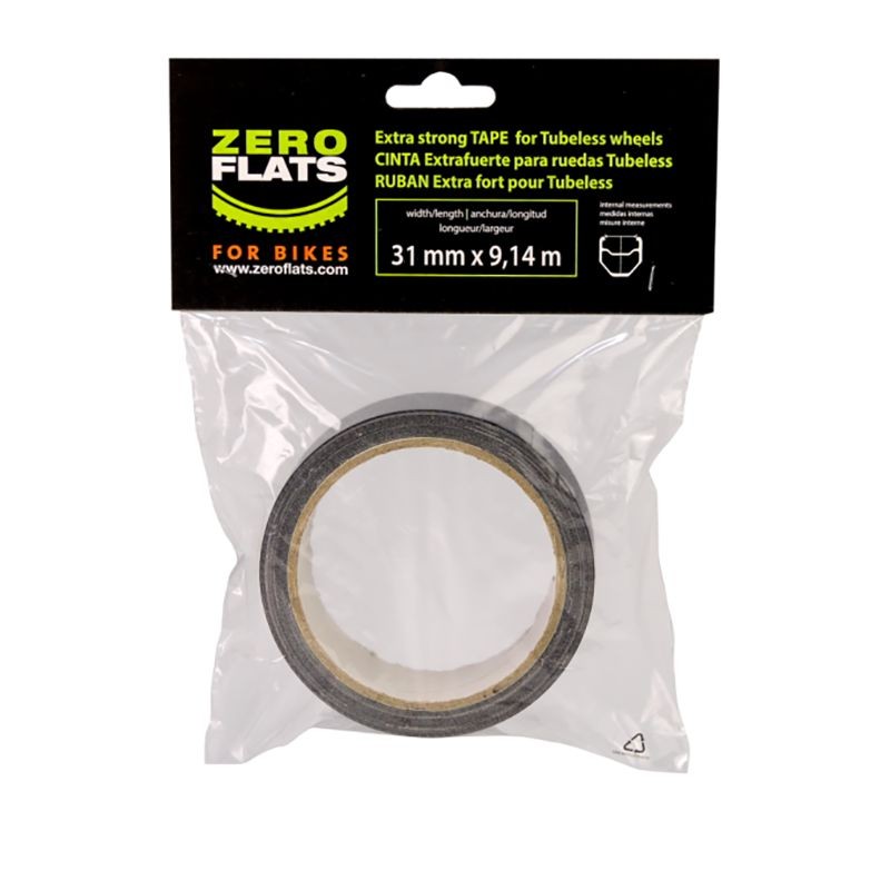 RUBAN ADHÉSIF POUR JANTES TUBELESS ZEROFLATS TECHNIC.31mm 9.14M